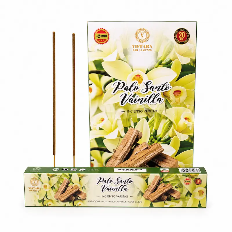 Incienso Palo Santo Vainilla Linea Vistara