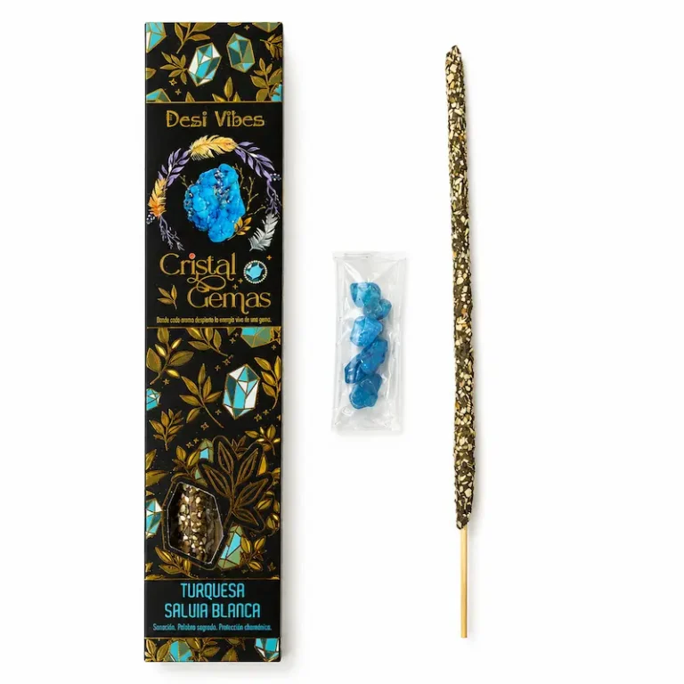 Incienso Salvia Blanca y Hierba Dulce con Truquesas - Cristales Desi Vibes